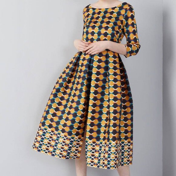 Closet Gold Mustard Dress NWT! - Picture 1 of 4